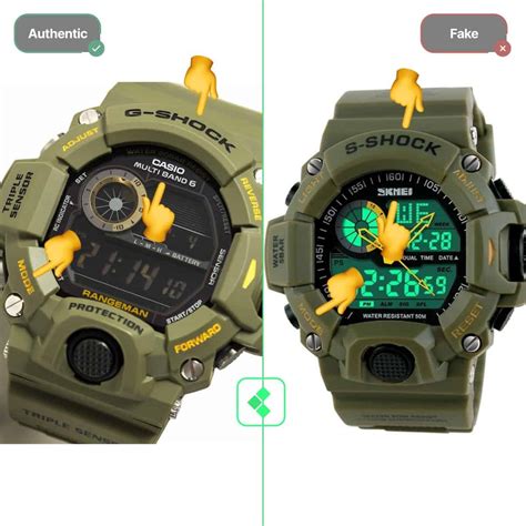 fake g shock watches and real|g shock counterfeit vs real.